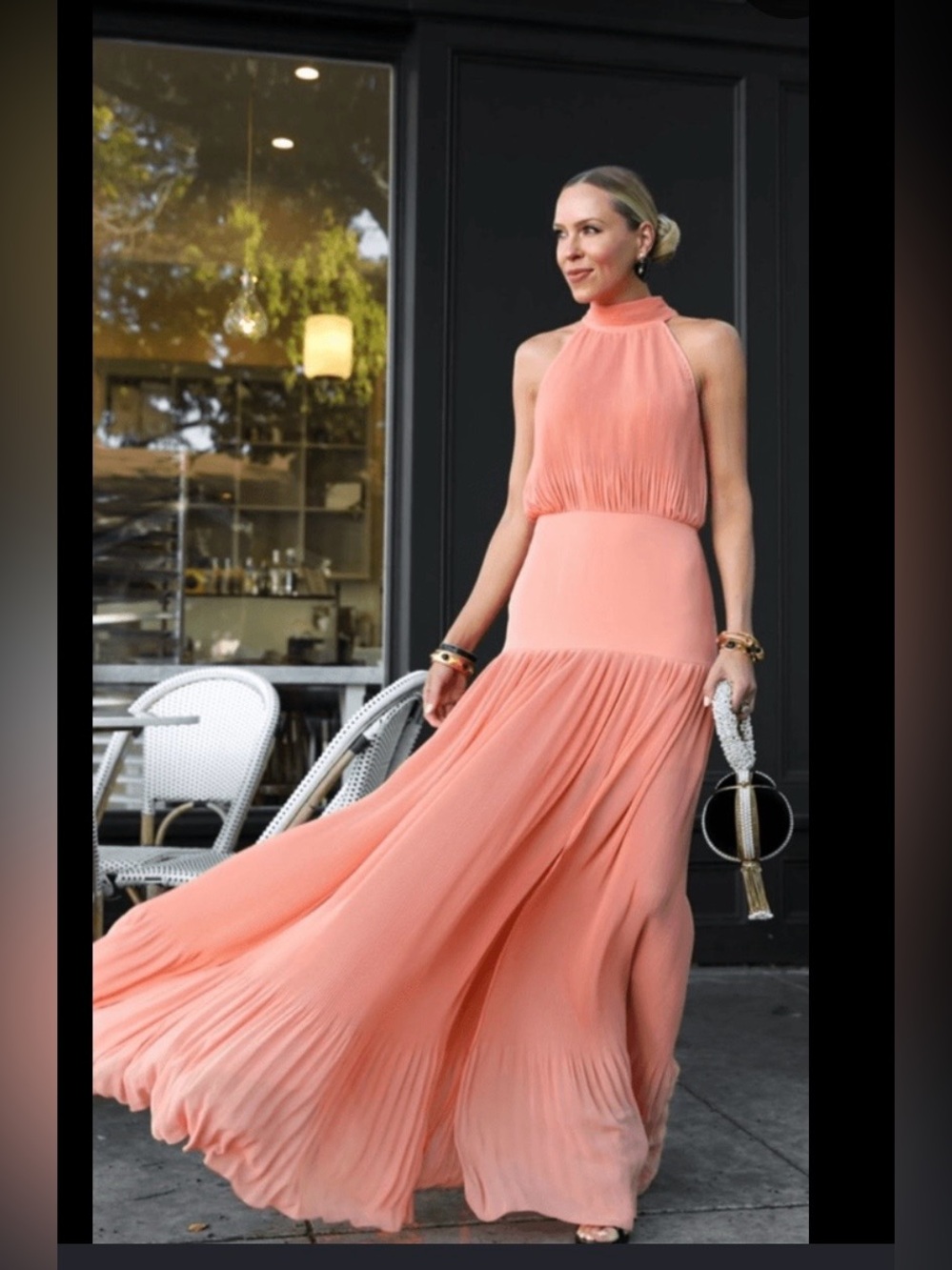 Veronica Beard Lilliana dress color bright coral in size 6